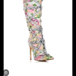 Azalea Wang Confident Embellished Knee High Boots, new